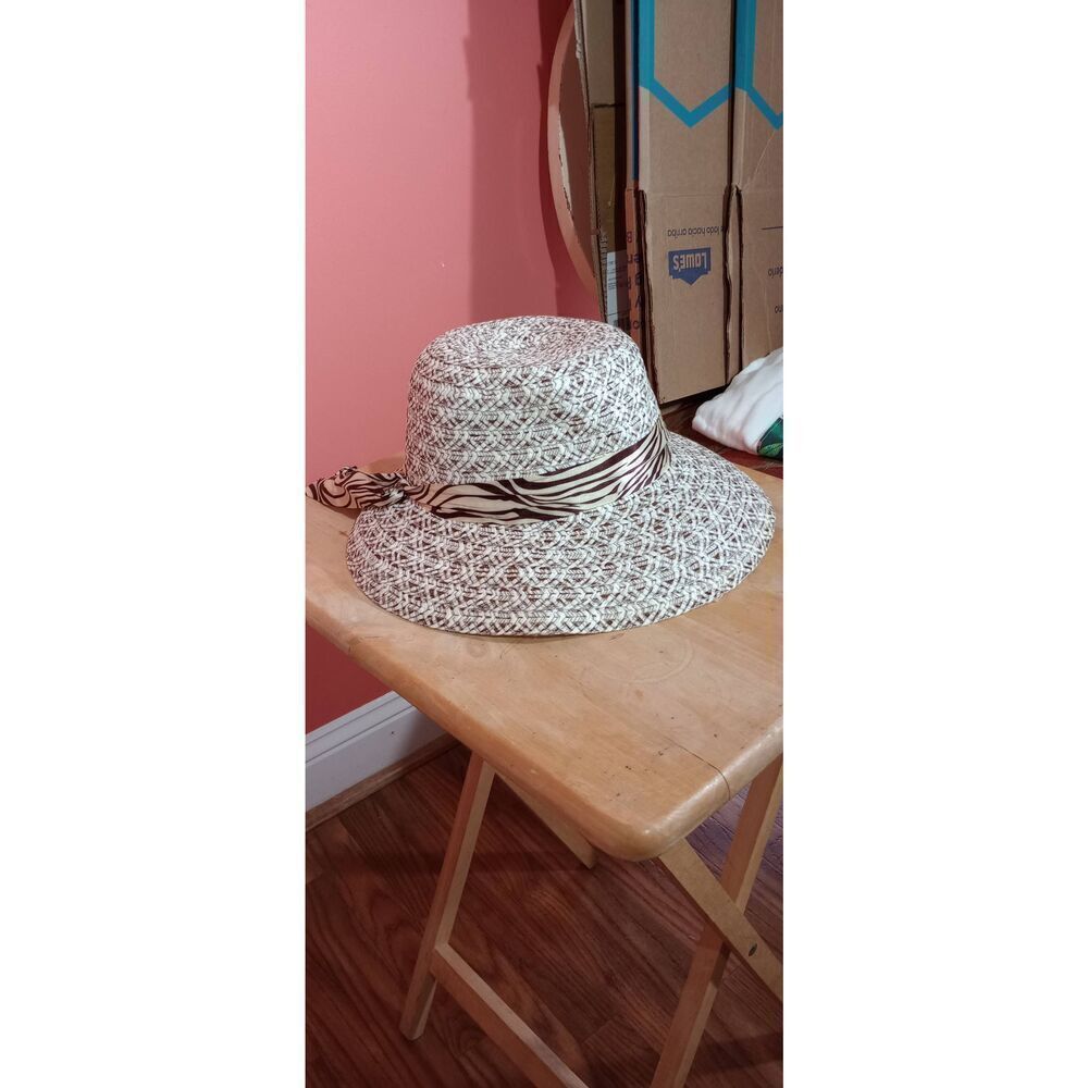 Sun visor , Beach , sun , summer hat. Wide front short back . Size 7 in